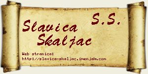 Slavica Škaljac vizit kartica